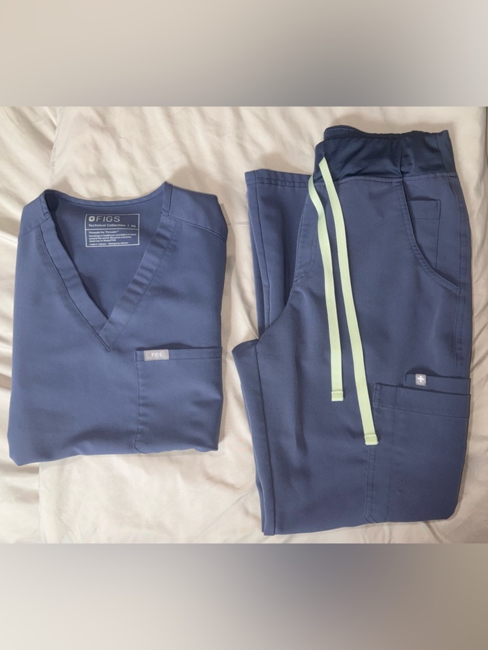 Figs Space Navy Scrub Set